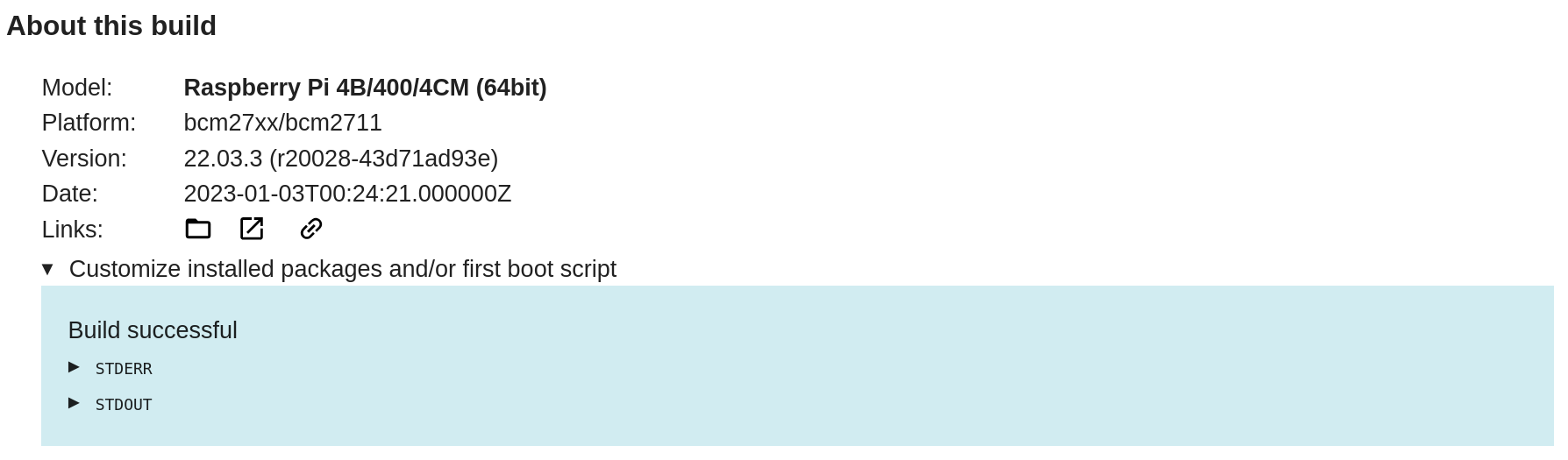 Build successful